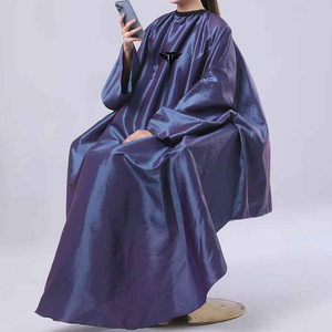 Capes de Salon Personnalisées avec Logo, Plusieurs Couleurs, Haute Qualité, pour Barbiers, Coiffeurs, Maquilleurs, Robes en Tissu pour Clients, Marron - Product Image 6