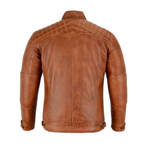 Veste en cuir pour homme de qualité supérieure, veste en cuir véritable pour homme, veste en cuir pour homme automne-hiver, veste en cuir à manches longues pour homme - Product Image 5