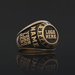 แหวนสั่งทำ BOJ รุ่น 018 สลักชื่อและโลโก้ตามต้องการ แหวนเงินแท้ 925 ชุบทอง ดีไซน์ทำมือ ราคาพิเศษ - Product Image 5