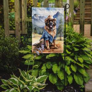 Leonberger Cowboy Bienvenido Jardín Bandera Multicolor Buzón Decorativo Patio Bandera Banner para Patio Obra de arte para camas de flores Tamaño del césped - Product Image 2