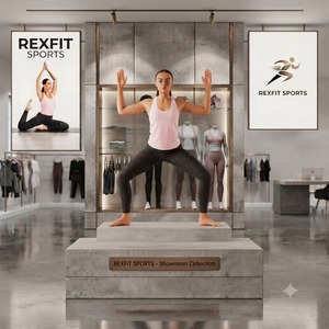 REXFITSPORTS 2026 Ensemble de vêtements de sport respirant et très extensible pour femmes avec débardeur ample et imprimé, marque privée OEM pour la gym - Product Image 6