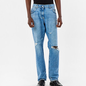 LEDBURY INTERNATIONAL Jeans de Mezclilla de Algodón de Alta Calidad para Hombre, Casuales, Transpirables, Ecológicos, Resistentes, Nuevos, con Efecto Desgastado - Product Image 6