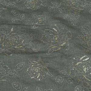 Heavy Weight Embroidered <b>Sequin</b> Lace Fabric Luxury Fashion Textile For Bridal Evening Wear Party Dress And Designer Garments - Product Image 4