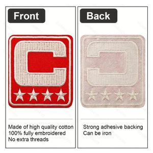 Patch brodé thermocollant fait main de haute qualité, personnalisable, faible MOQ, couleur unie, PVC, dernier design, le plus vendu - Product Image 4
