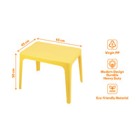 Mesa de Comedor Moderna de Plástico, Material PP Resistente, Ligera, Impermeable, Apilable, Robusta, para Hotel, Escuela, Interior, Sala de Estar, Parque