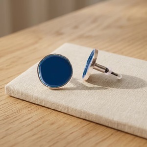 Modern Dark Blue Enamel Zinc Alloy Cabinet Drawer <b>Knob</b> Handle Eco-Friendly Durable Easy Installation for Wardrobe Cabinet - Product Image 5
