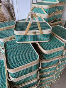 ตะกร้าเก็บของสานจากไม้ไผ่ทำมือ เป็นมิตรกับสิ่งแวดล้อม สำหรับตกแต่งบ้าน - Product Image 5