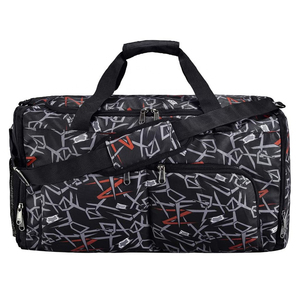 Blue Gym <b>Duffel</b> <b>Bag</b> with Adjustable Strap Large Capacity Polyester Casual Style Zipper Closure Unisex Fitness <b>Bag</b> - Product Image 2