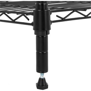 Scaffale a Torre Regolabile a 5 Ripiani per Garage, in Acciaio Antiruggine, Capacità 150 Libbre per Ripiano, 40,6 cm L x 40,6 cm P x 137 cm H, Colore Nero - Product Image 4