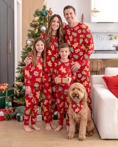 Women <b>Christmas</b> Tracksuit Set Custom Print <b>Long</b> <b>Sleeve</b> <b>Top</b> Pants Cozy Winter Pajama Loungewear Set Festive Family <b>Christmas</b> Set - Product Image 6