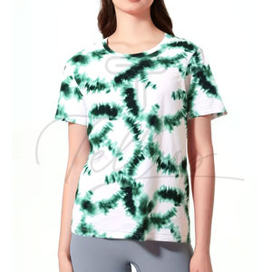 Camiseta Tie & Dye de Manga Corta para Mujer, Estilo Moderno, Venta al Por Mayor, Alta Calidad - Product Image 4