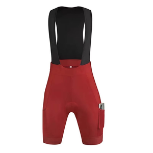 Wholesale Custom Made Fitted <b>Lycra</b> Polyester <b>Men</b> Cycling Bib Shorts Tights Reversible Breathable Eco-Friendly Padded Pocket - Product Image 5
