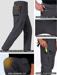 Pantalones de Trabajo Profesionales Resistentes y Duraderos para Obras de Construcción, Pantalones de Trabajo de Alta Resistencia - Product Image 4