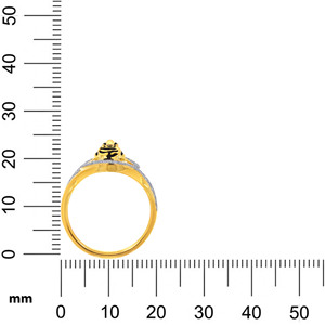 Premium Yellow Gold <b>Tiger</b> Face <b>Ring</b> with Diamond Halo Luxury Animal Inspired Statement <b>Ring</b> for Women Fine Jewelry - Product Image 6