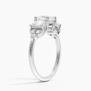 BOJ <b>Ring</b> 0124 Cushion Cut 925 Silver Cluster Prong Setting Solitaire <b>Diamond</b> <b>Ring</b> 2ct D Color VVS1 Moissanite GRA Certified - Product Image 2