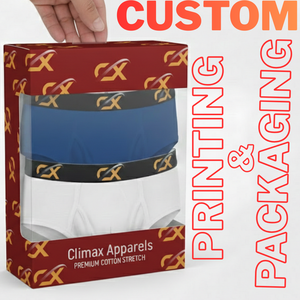 Climax Apparels - Paquete de 3 Calzoncillos de Algodón Elástico para Hombre, Corte Bajo, Cómodos, con Logotipo Multiposición, ODM - Product Image 5
