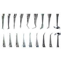 Alat Bedah Gigi Manual Berkualitas Tinggi 16 Buah, Stainless Steel, Dapat Digunakan Kembali, Set Instrumen Elevator Forceps untuk Pencabutan Gigi, Bersertifikasi CE