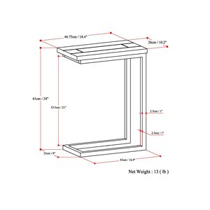 Tavolino Skyler C Marrone Scuro/Oro, Elegante Tavolino da Caffè con Finitura Premium - Product Image 6