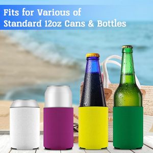 Vente en gros de porte-canettes de bière en néoprène isolant, personnalisables avec logo, souples, durables, tendance, grande capacité, portables et pliables - Product Image 3