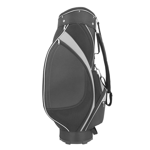 Sac de golf professionnel en cuir synthétique jaune moutarde avec organisation multi-poches et housse de pluie assortie - Product Image 4