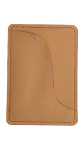 Tarjetero de Cuero Marrón y Amarillo Hecho a Mano, Elegante y Duradero, Cartera Delgada, Porta Tarjetas de Crédito Genuino - Product Image 3