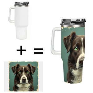 แก้วน้ำสแตนเลส 40 ออนซ์ ลายสุนัข สำหรับคนรักสัตว์เลี้ยง - Product Image 1