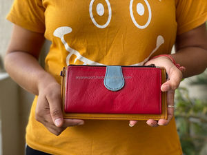 รูปแบบมีสไตล์กระเป๋าสะพายไหล่หนังแท้แฮนด์เมด - Product Image 4