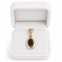 Pendentif ovale en grenat naturel, collier en pierres précieuses dorées, pierre de naissance de janvier, bijoux minimalistes élégants, cadeau pour femmes