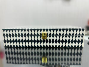 Boîte de rangement artisanale en MDF poli de grande taille pour la décoration de la maison, pour les souvenirs, les bibelots, les bijoux, le trésor, avec couvercle en incrustation d'os, vente de luxe - Product Image 4