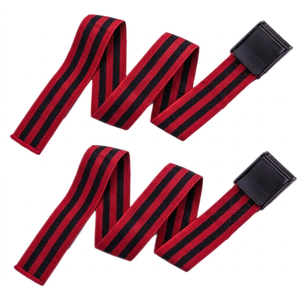 Bandes de restriction du flux sanguin (BFR) personnalisables avec logo – Sangles d'entraînement à résistance élevée et confortables pour bras et biceps en salle de sport - Product Image 4