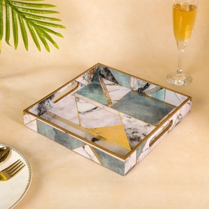 Bandeja de Servicio de Madera Ecológica de Diseño Moderno y Lujoso, Impresa, para Restaurantes y Bodas, Suministro al por Mayor de 100 Piezas - Product Image 2