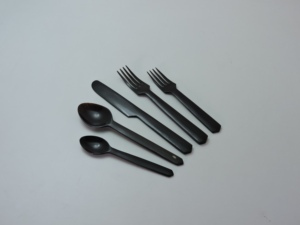 ชุดช้อนส้อมฮอร์นรูปร่างแบบหรูหราชุดช้อนส้อมฮอร์นธรรมชาติแตร - Product Image 2