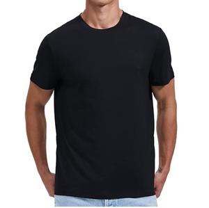 Camiseta Deportiva de Lana Transpirable Personalizable en Color Negro, Cuello Redondo, Corte Cuadrado, Manga Corta, para Gimnasio y Fitness - Product Image 6