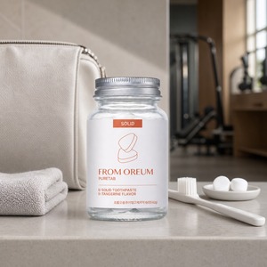 [FROM OREUM] Pasta Dental Sólida con Sabor a Mandarina de Jeju, Paquete de 60 Tabletas para Cuidado Bucal, para el Cepillado Diario - Product Image 5