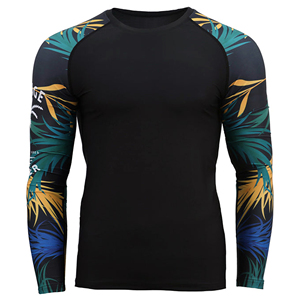 2026 New Gym shirt MMA rash guard <b>long</b> <b>sleeve</b> training <b>top</b> athletic BJJ performance <b>workout</b> moisture wicking stretch fit apparel - Product Image 3