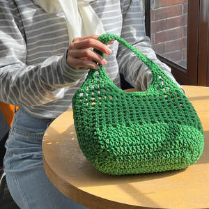 Biscuit Triangle <b>Net</b> <b>Bag</b> (Mini) Pattern ONLY Yarn - Product Image 2