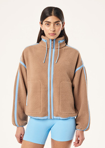 Custom <b>Women</b>’s Sherpa Jacket Premium Quality Breathable Fabric Wholesale Personalized Fleece Jacket For <b>Women</b> <b>Outerwear</b> OEM - Product Image 1