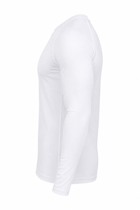 Chemise de compression à manches longues pour homme Free Fight Industry, blanche, en polyester à séchage rapide - Product Image 4