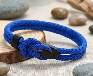 Minimalist Braided Leather & Cotton Children's Cute <b>Bracelet</b> Durable Handcrafted Adjustable Cord for Anniversary - Product Image 1