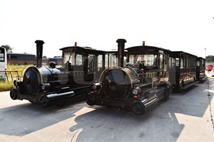 <span class=keywords><strong>Tren</strong></span> Turístico Sin Rieles <span class=keywords><strong>de</strong></span> Acero para 86 Pasajeros Nova Rides, <span class=keywords><strong>Tren</strong></span> Sin Rieles para Parques <span class=keywords><strong>de</strong></span> Atracciones, <span class=keywords><strong>Tren</strong></span> Turístico Diésel - Product Image 2