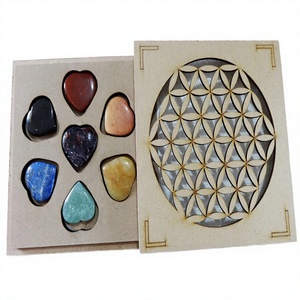7 Chakra Reiki Healing Agate Feng Shui Through-Carved Semi-Precious Stone Eco-Friendly Art Collectible Healing Set From Gujarat - Product Image 1