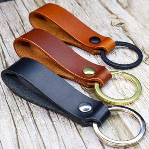 Vente en gros de porte-clés et porte-clés en cuir sur mesure fabriqués à partir de cuir pur et véritable 100% pour les clés à bas quantité minimale de commande et à bas prix - Product Image 2