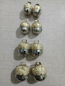Campanas de cetrería Acor de doble tono, tipo joya, par de 4 tamaños (S a L), campanas inglesas de tono alto, ideales para collares de perros y gatos. - Product Image 6