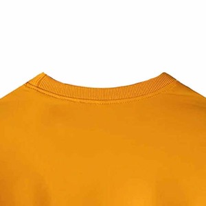 Sudadera de Hombre con Bloques de Color Amarillo, Manga Raglán, Cuello Redondo, Corte Regular, Tejido de Algodón, Ropa Casual de Otoño, Todas las Tallas - Product Image 5
