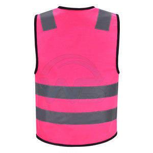 Gilet de sécurité réfléchissant haute visibilité, léger et respirant, pour le travail en extérieur, options de couleur et de taille personnalisées - Product Image 3