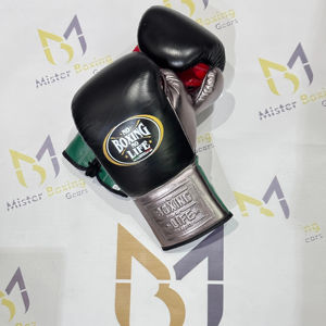 Guantes de Boxeo Profesionales de Última Moda, Nuevo Diseño, Sin Boxeo No Hay Vida, con Cordones, de Cuero Vacuno, para Sparring y Entrenamiento - Product Image 1