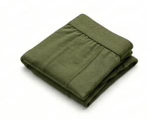 Boxers pour hommes vert olive en tissu tricoté Spandex/Modal, confortables, lavables en machine, coupe classique, logo personnalisé, coutures invisibles - Product Image 6