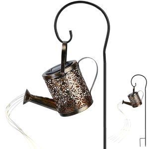 <b>Large</b> Waterproof Solar Garden Lights Outdoor Hanging <b>Lantern</b> Landscape Decorations Watering Can Style - Product Image 6