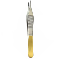 Pince à tissus médicale chirurgicale Adson TC, droite, 4,75 pouces, 1x2 dents, instrument en acier allemand
