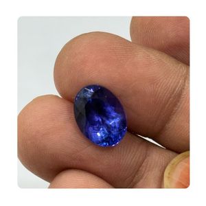 Tanzanita Azul Real Natural de Tanzania, 6.10 Ct, Corte Ovalado, Claridad Loupe, AAAA, Calidad de Joyería Fina, Gema Suelta Tratada Térmicamente, en Venta - Product Image 1